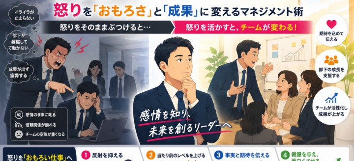 アンガーマネジメントとは？怒りを「おもしろさ」と「成果」に変えるマネジメント術